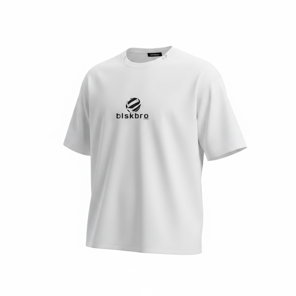 Oversized White Erakro Emblem Tee