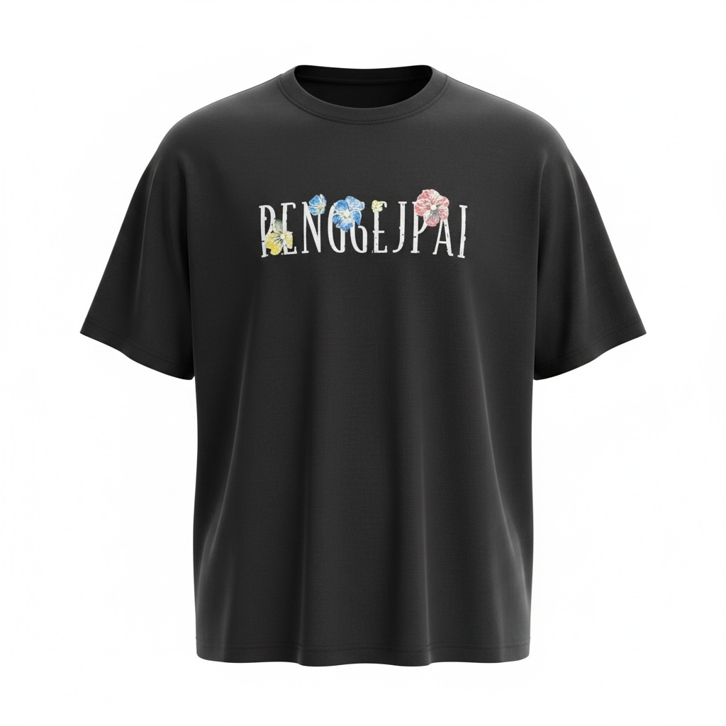 Oversized Onyx Floral Renaissance Tee