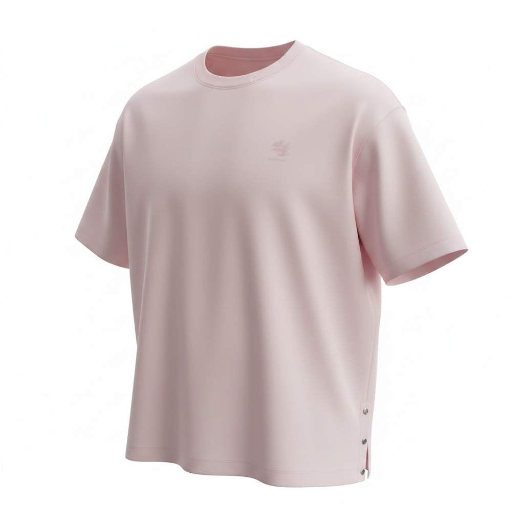 Oversized Blossom Snap-Vent Tee