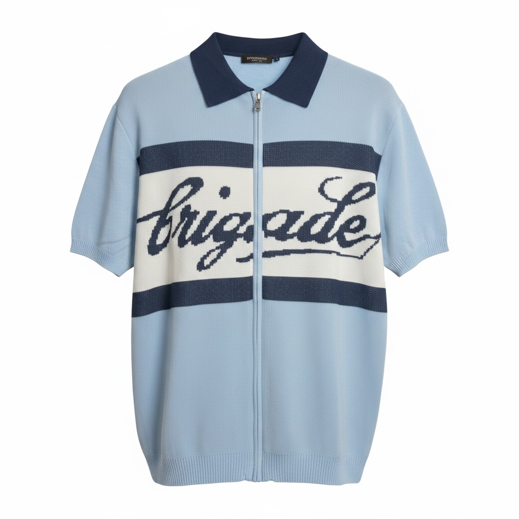 The Effortless Brigade Zip Knit Polo