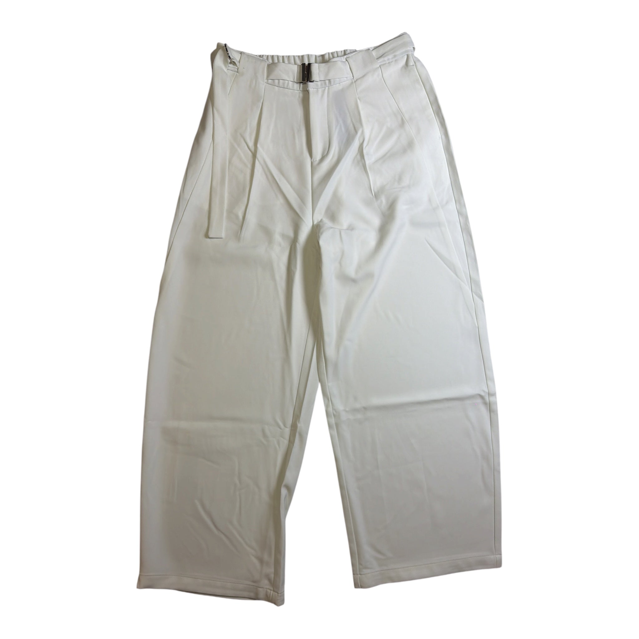 White Silhouette Cinch Pant