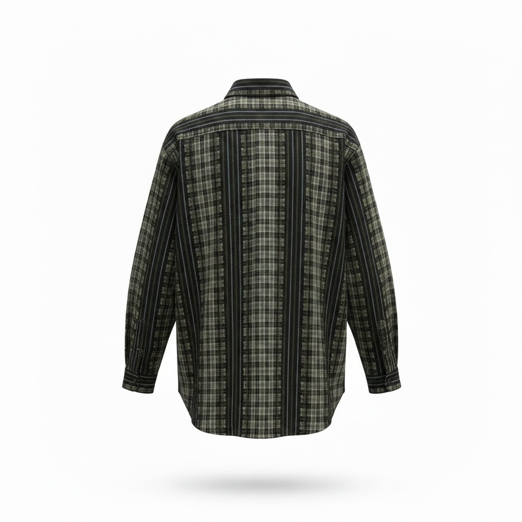 Evergreen paneled shirt