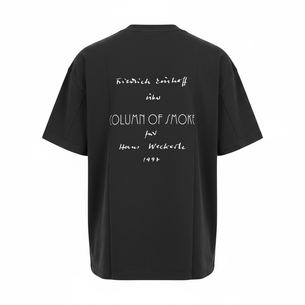 Oversized Noir Manifesto Graphic Tee