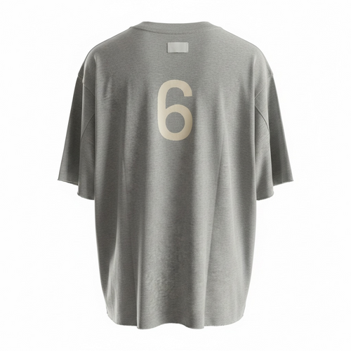 "CAKE" Distressed Tee – Heather Grey