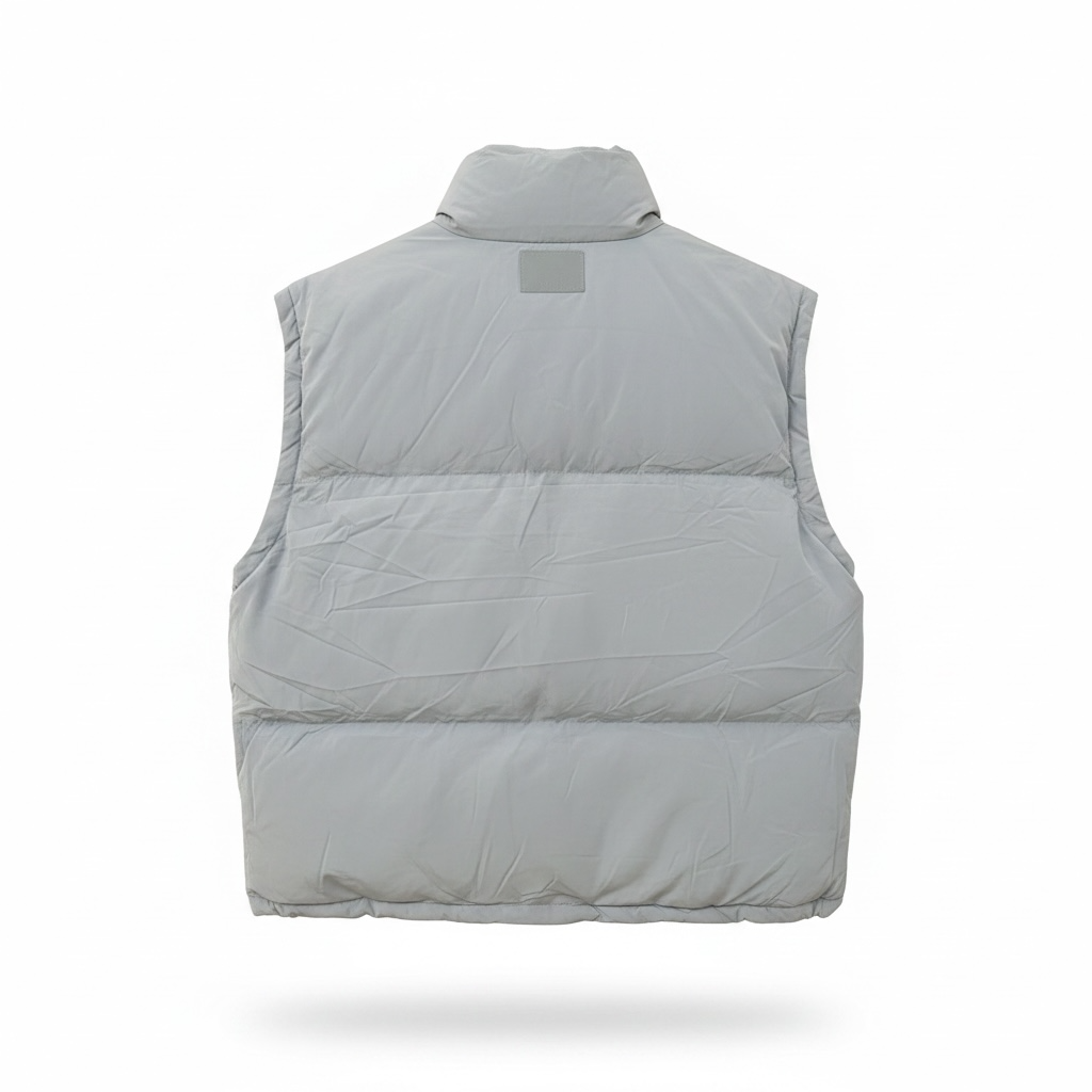 Sleevless puffer jacket