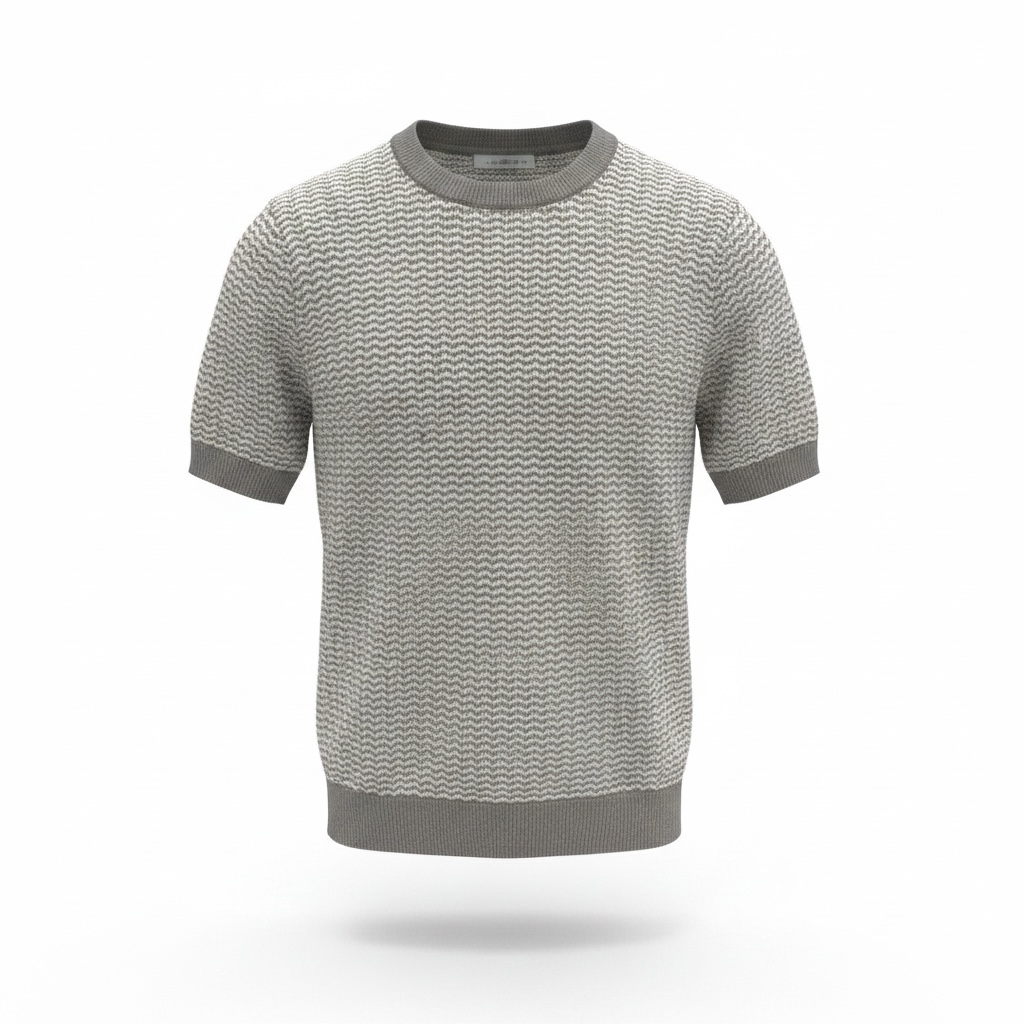 Fitted Granite Ripple Pullover