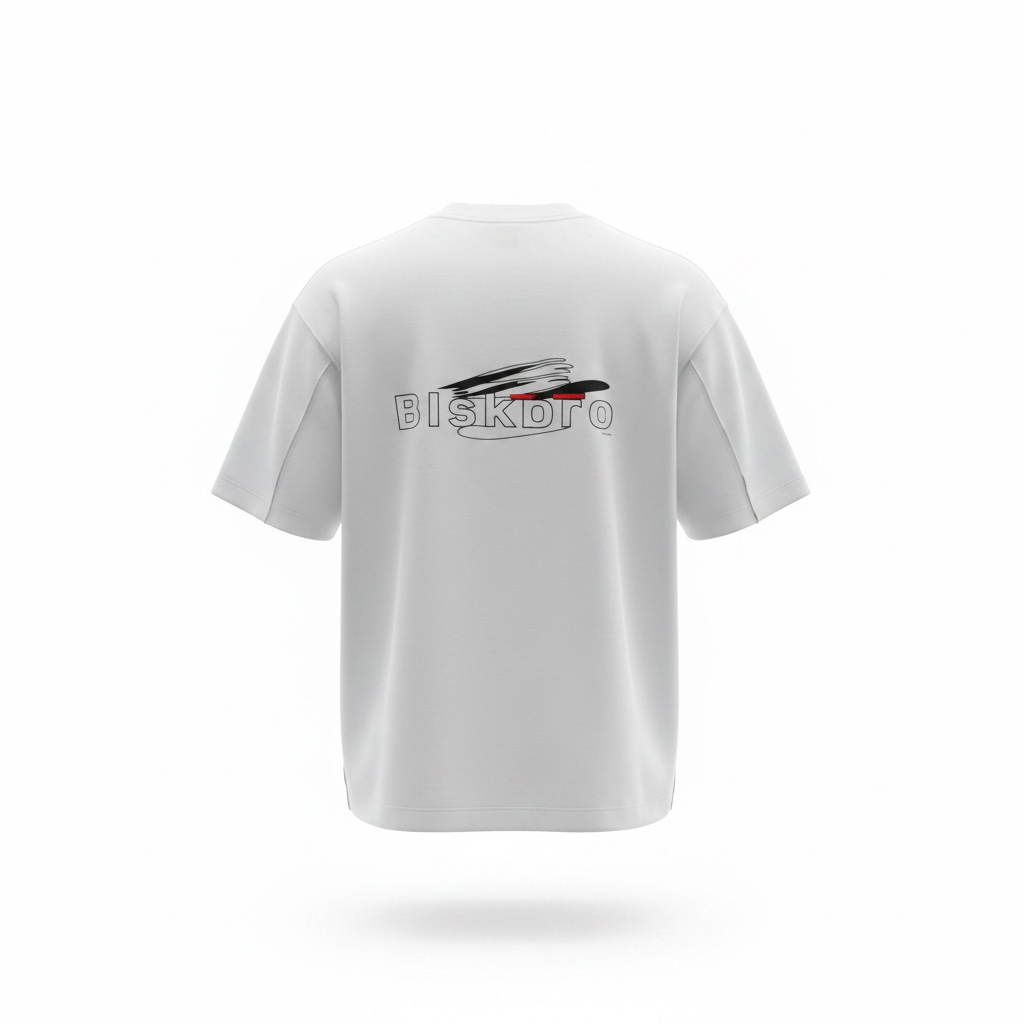 Oversized White Erakro Emblem Tee