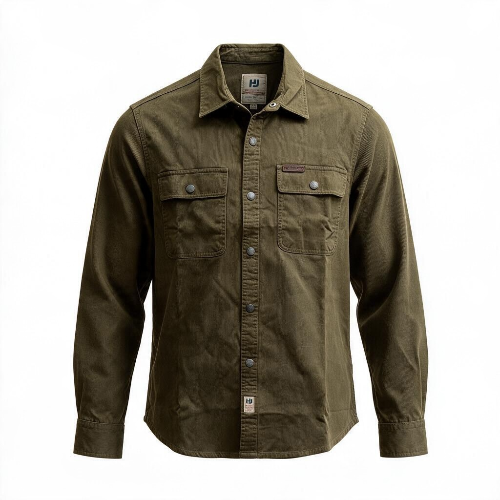 The Olive Utility Overshirt
