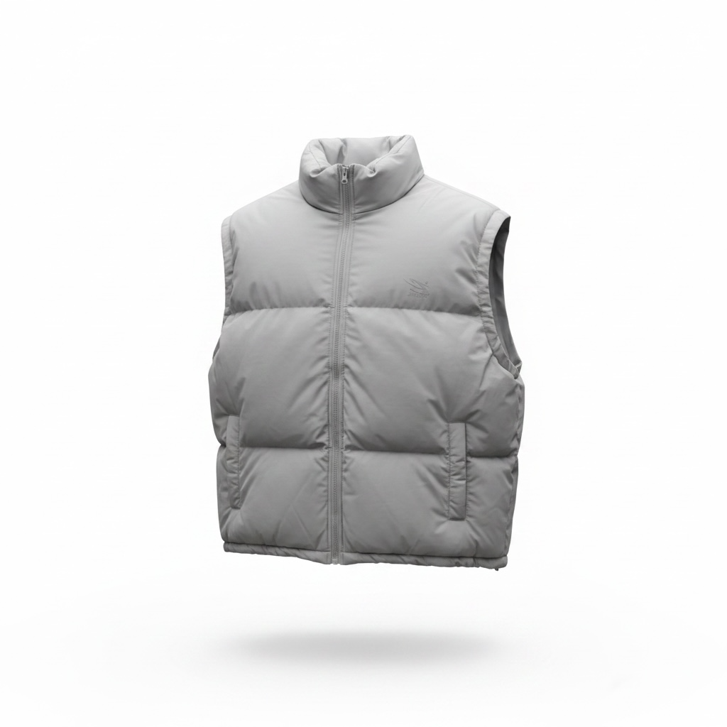 Sleevless puffer jacket