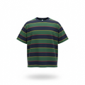 Retro Horizon Striped Tee – Forest & Navy