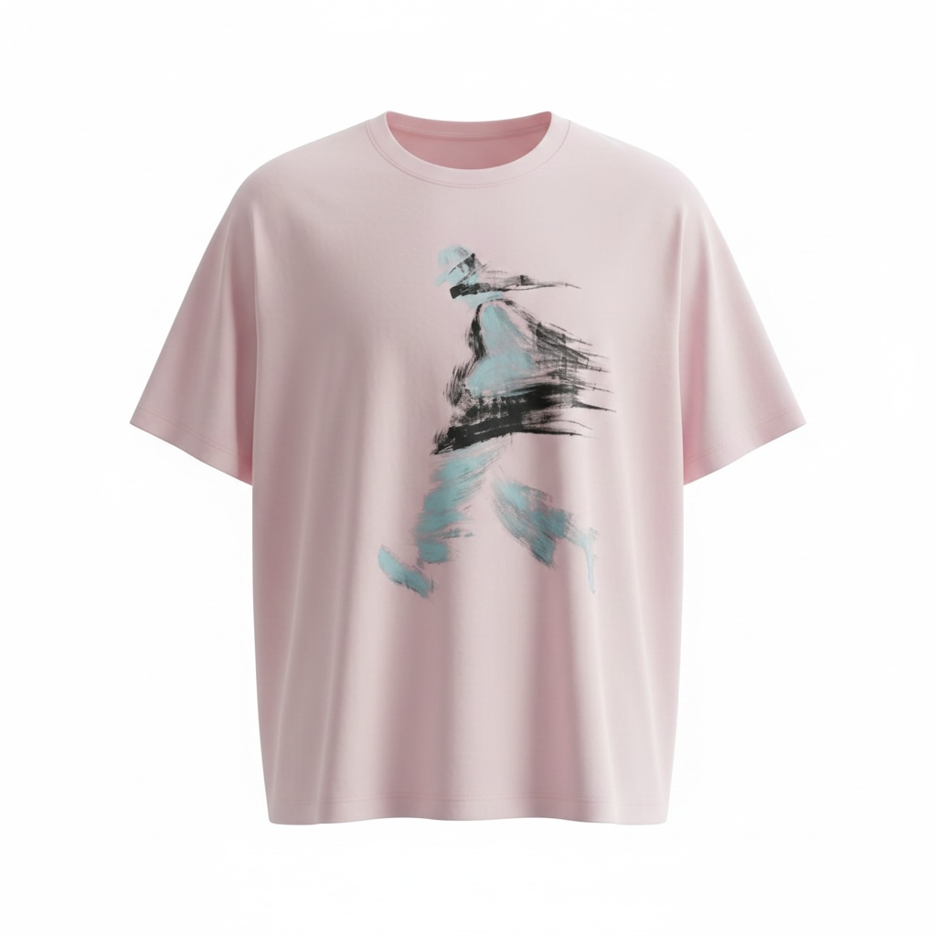 Oversized Pastel Impressionist Tee