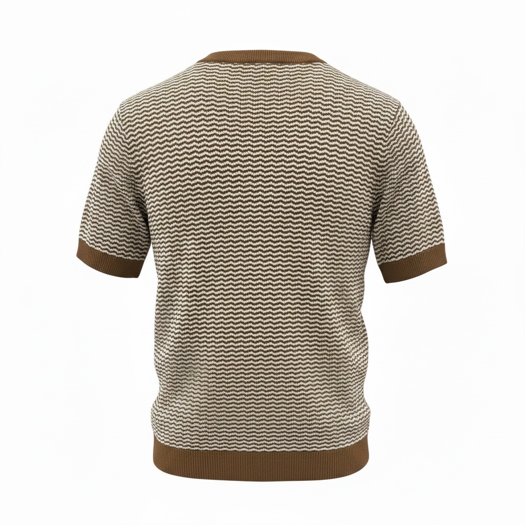 Fitted Espresso Ripple pullover