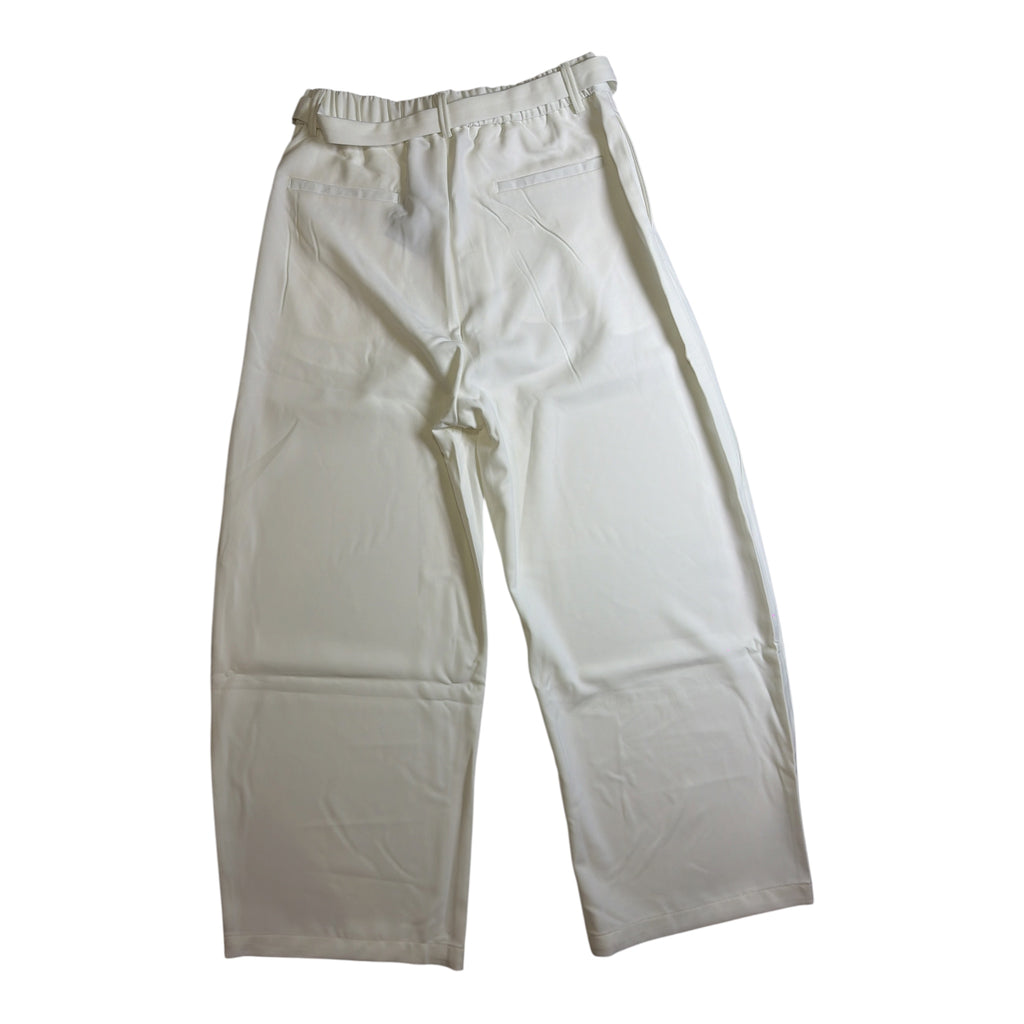 White Silhouette Cinch Pant