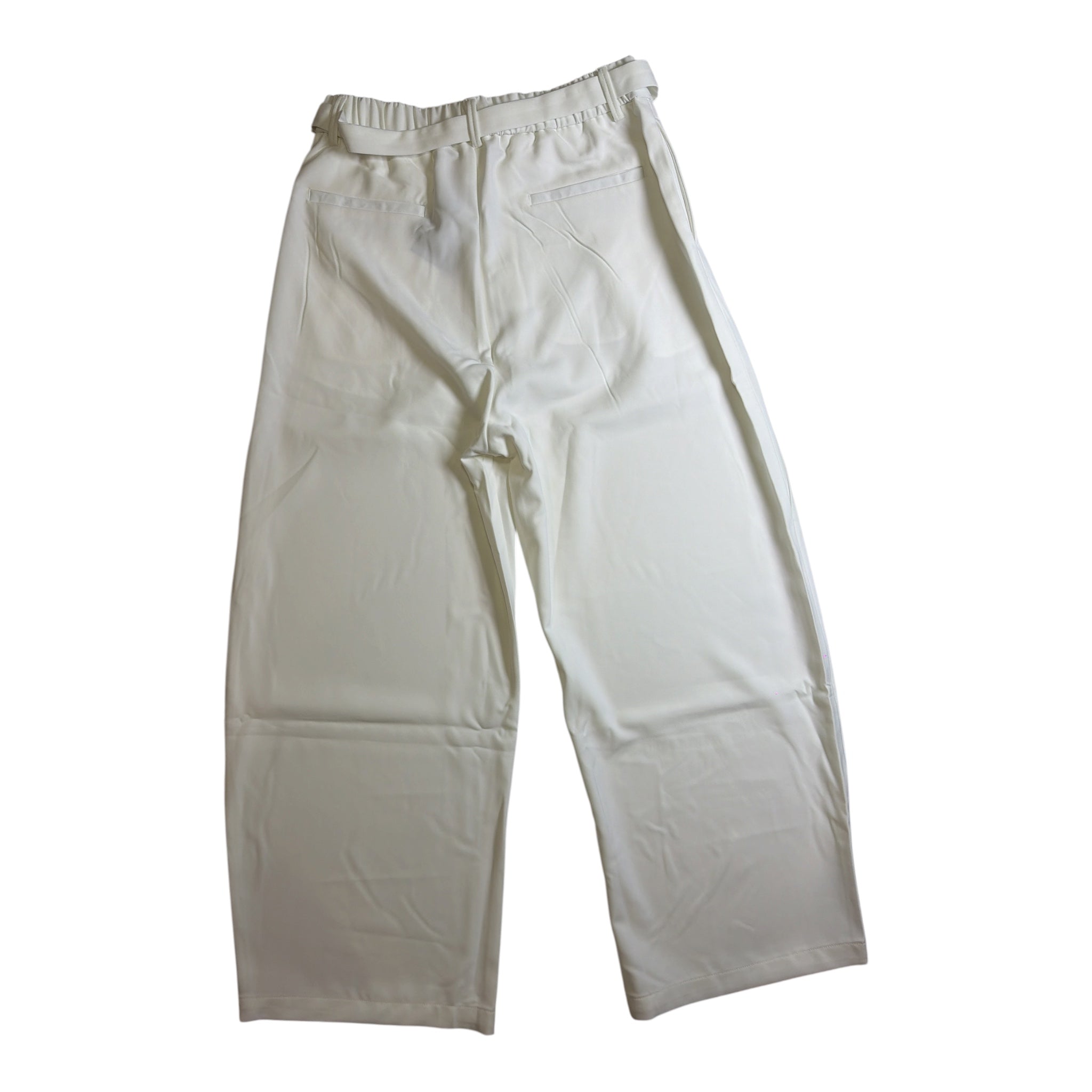 White Silhouette Cinch Pant