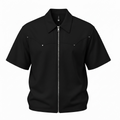 The Pitch Black Western Zip Polo